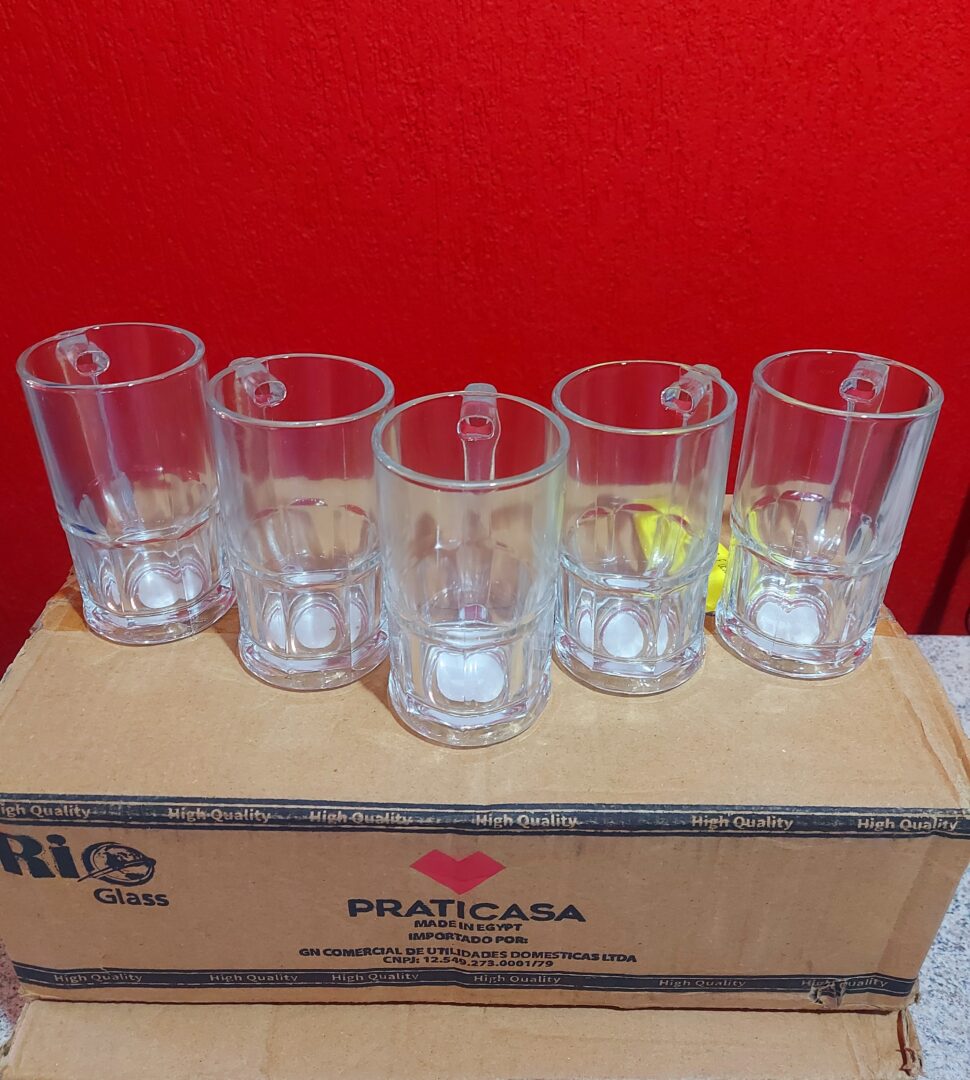 Kit 12 Canecas de Vidro Zero Grau 320ml Chopp Cerveja Gelada, Alta Qualidade e Durabilidade
