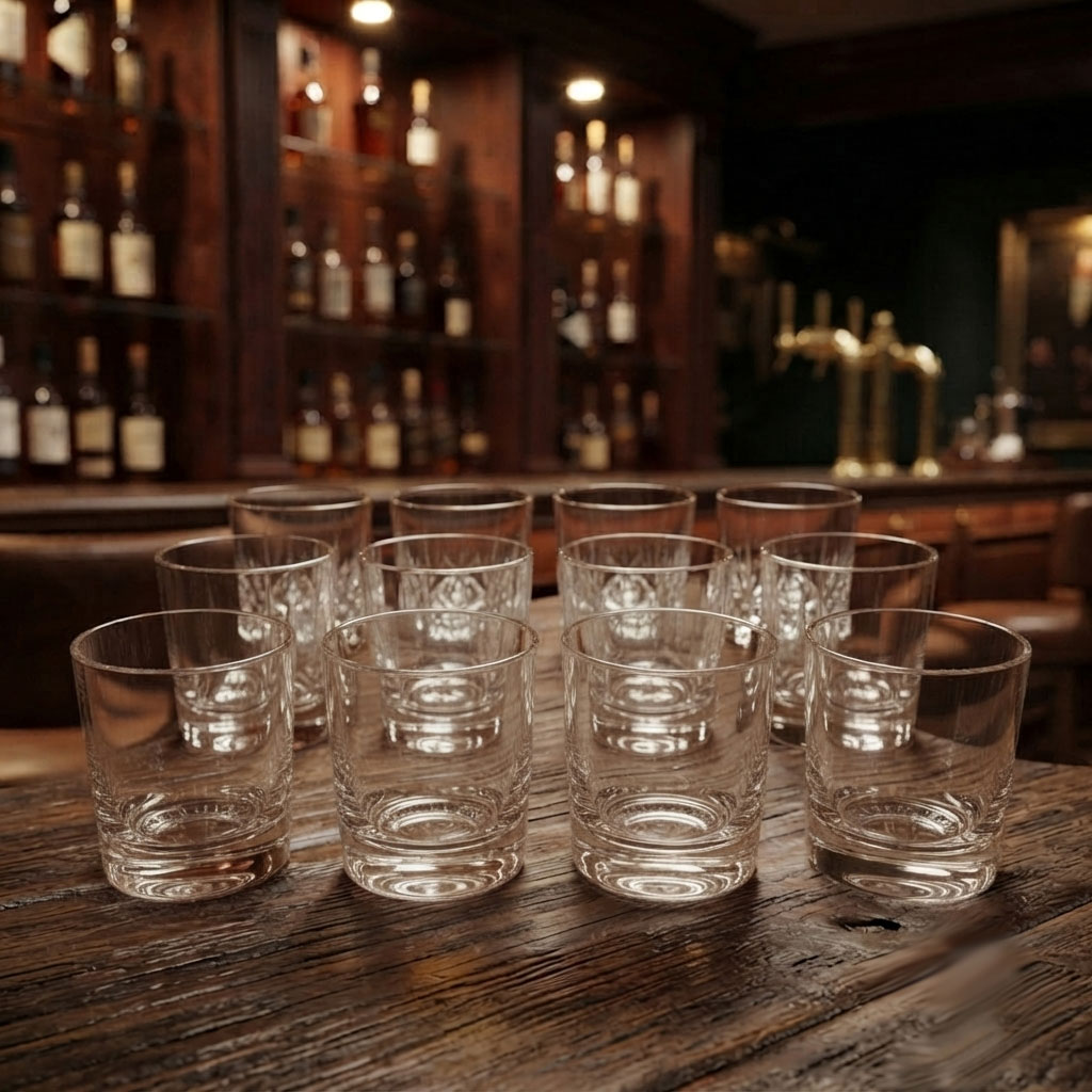 Kit Copo Bar Whisky Nadir 265ml Copo Resistente para Whisky, Drinks e Água Alta Durabilidade